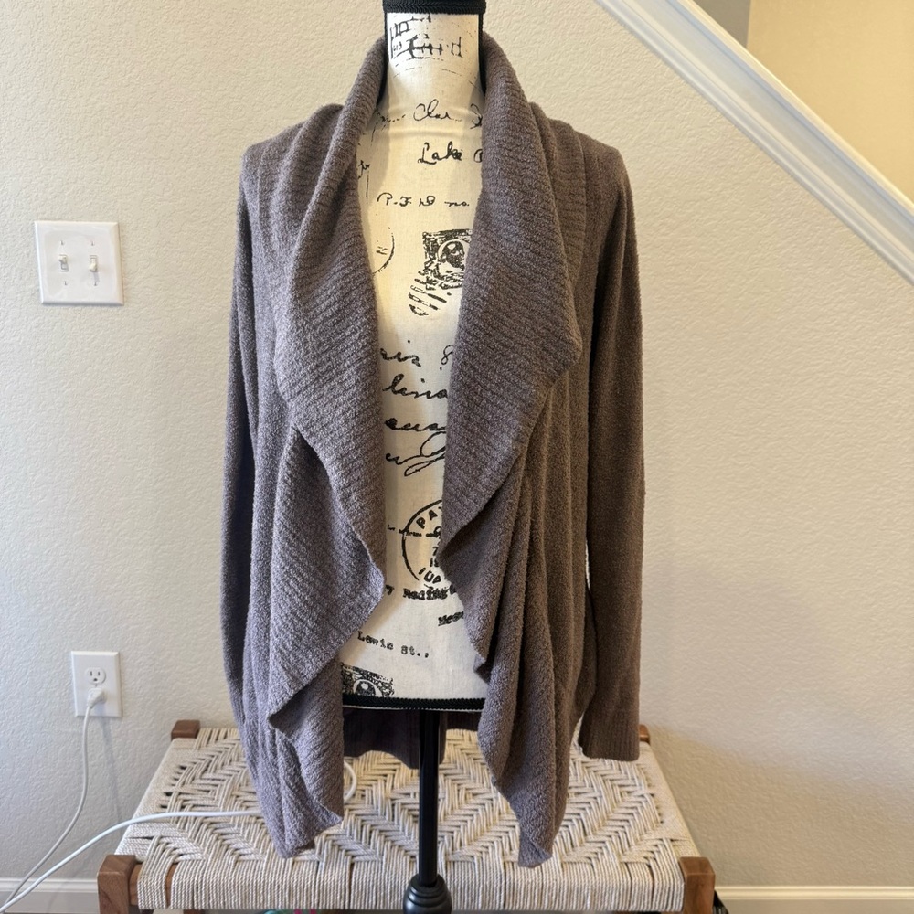 Barefoot Dreams Taupe Women's Cardigan